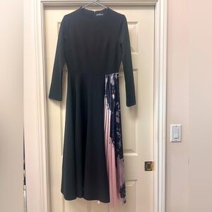 Feiinvan women max dress Long sleeve mix material M